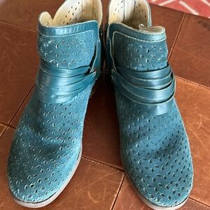 Spenco teal booties 8.5